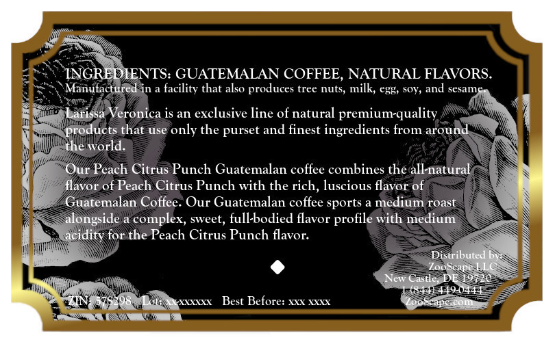 Peach Citrus Punch Guatemalan Coffee <BR>(Single Serve K-Cup Pods)
