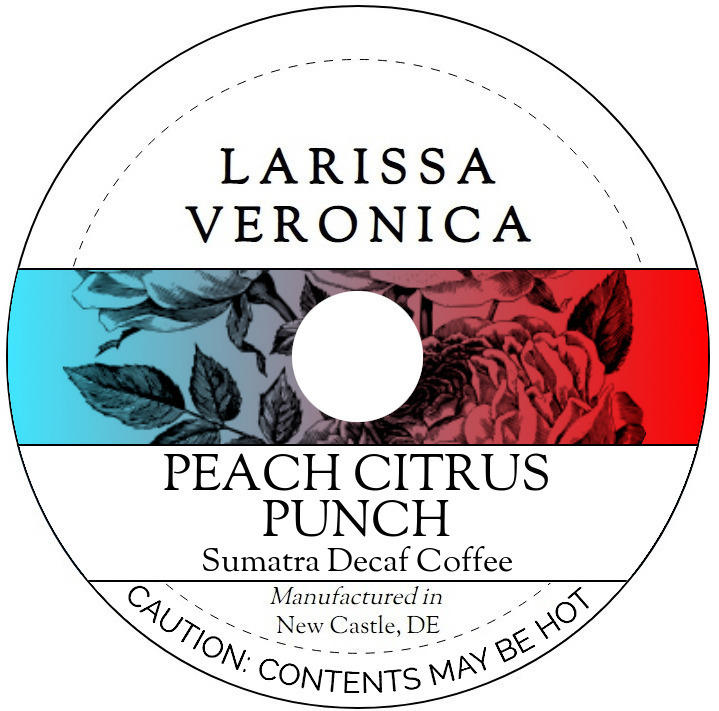 Peach Citrus Punch Sumatra Decaf Coffee <BR>(Single Serve K-Cup Pods)