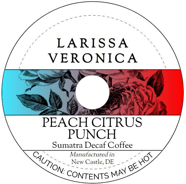 Peach Citrus Punch Sumatra Decaf Coffee <BR>(Single Serve K-Cup Pods)