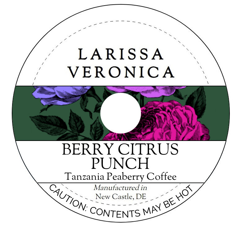 Berry Citrus Punch Tanzania Peaberry Coffee <BR>(Single Serve K-Cup Pods)