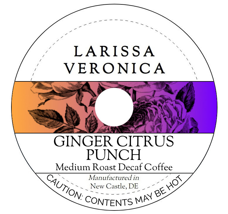 Ginger Citrus Punch Medium Roast Decaf Coffee <BR>(Single Serve K-Cup Pods)