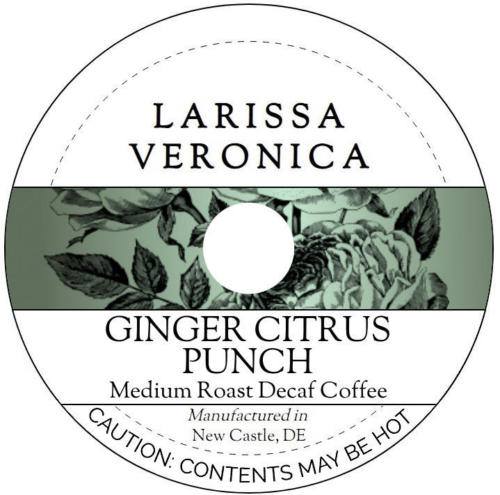 Ginger Citrus Punch Medium Roast Decaf Coffee <BR>(Single Serve K-Cup Pods)