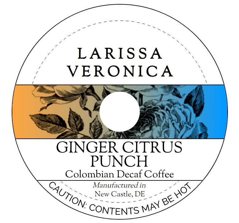 Ginger Citrus Punch Colombian Decaf Coffee <BR>(Single Serve K-Cup Pods)
