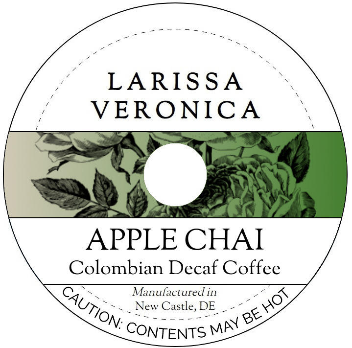 Apple Chai Colombian Decaf Coffee <BR>(Single Serve K-Cup Pods)