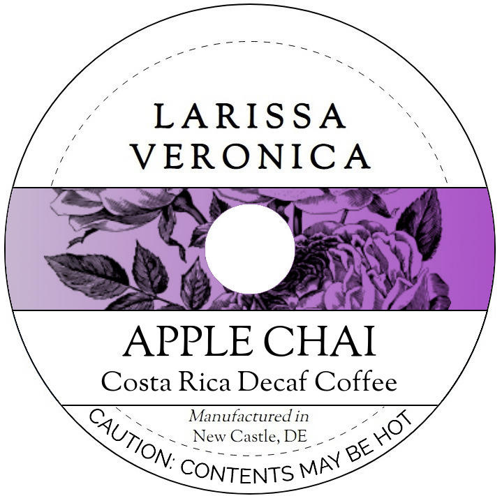 Apple Chai Costa Rica Decaf Coffee <BR>(Single Serve K-Cup Pods)
