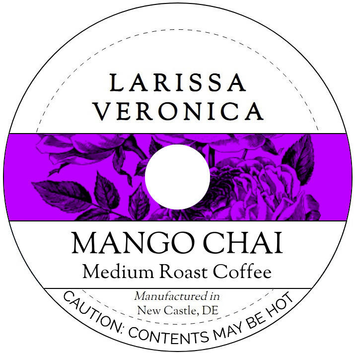 Mango Chai Medium Roast Coffee <BR>(Single Serve K-Cup Pods)