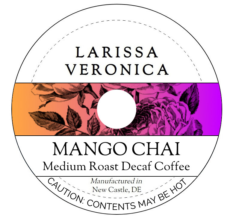 Mango Chai Medium Roast Decaf Coffee <BR>(Single Serve K-Cup Pods)