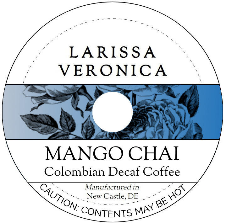 Mango Chai Colombian Decaf Coffee <BR>(Single Serve K-Cup Pods)