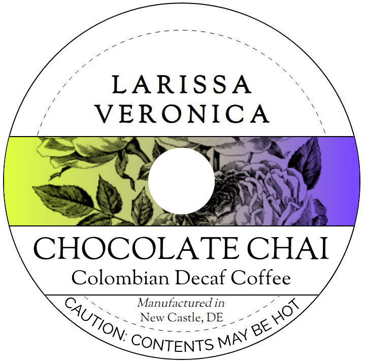 Chocolate Chai Colombian Decaf Coffee <BR>(Single Serve K-Cup Pods)