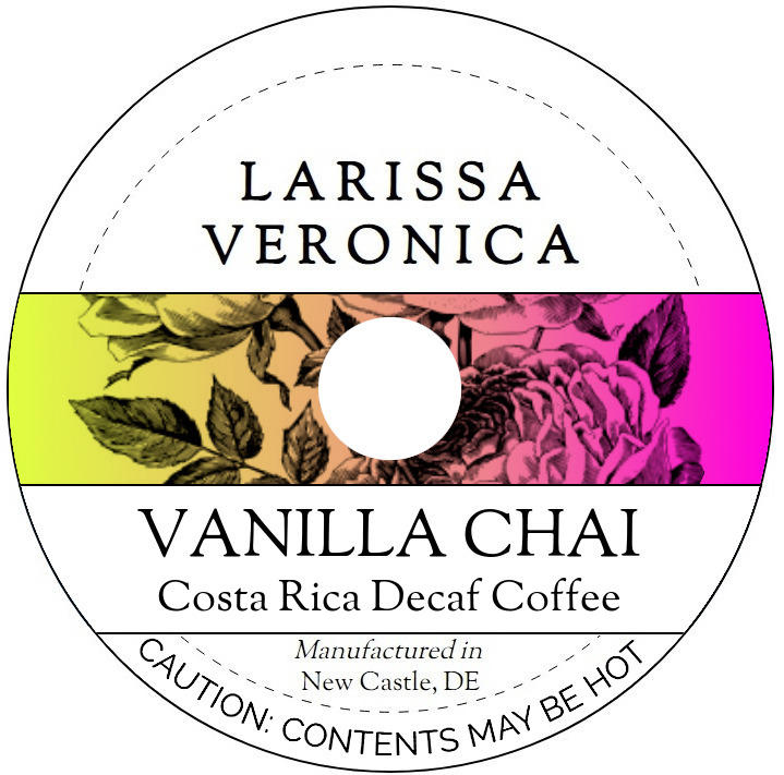 Vanilla Chai Costa Rica Decaf Coffee <BR>(Single Serve K-Cup Pods)