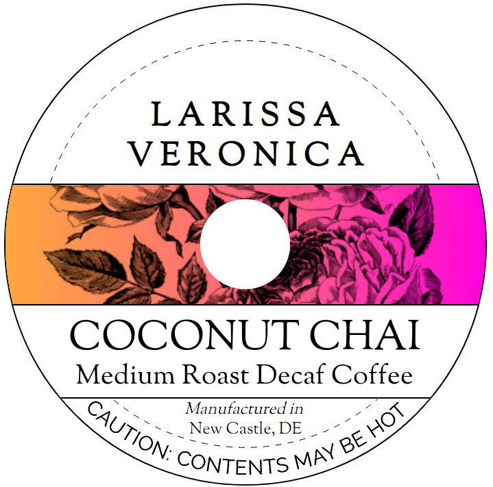Coconut Chai Medium Roast Decaf Coffee <BR>(Single Serve K-Cup Pods)