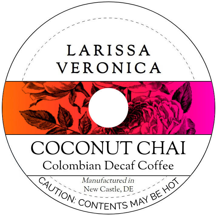 Coconut Chai Colombian Decaf Coffee <BR>(Single Serve K-Cup Pods)