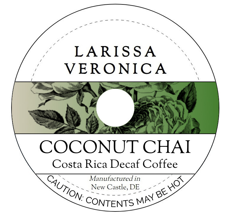 Coconut Chai Costa Rica Decaf Coffee <BR>(Single Serve K-Cup Pods)