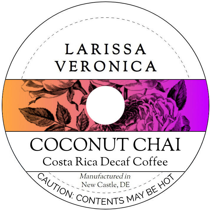 Coconut Chai Costa Rica Decaf Coffee <BR>(Single Serve K-Cup Pods)