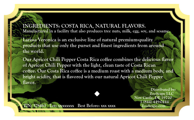 Apricot Chili Pepper Costa Rica Coffee <BR>(Single Serve K-Cup Pods)