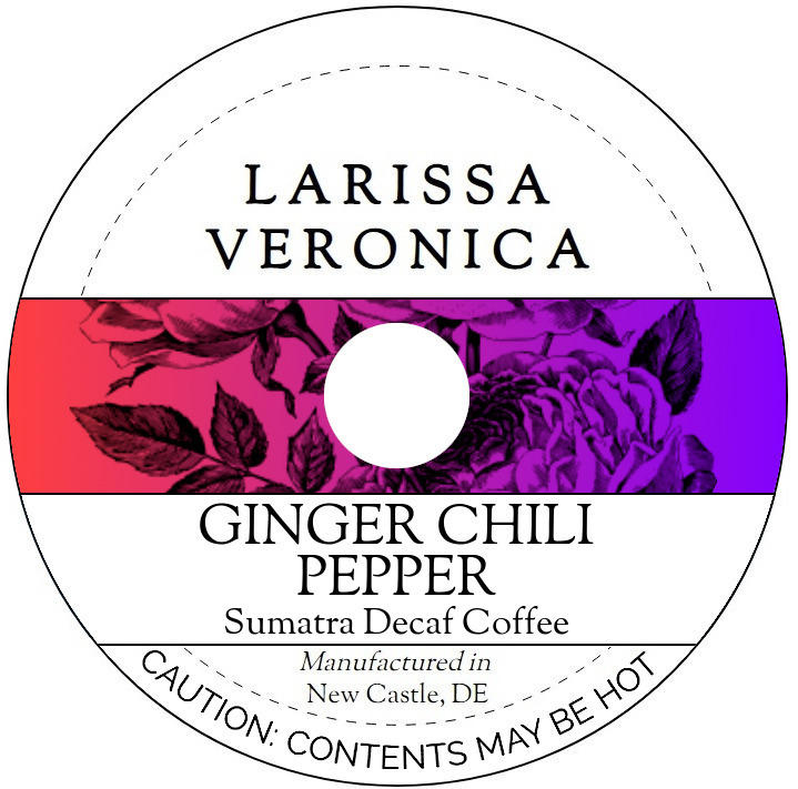 Ginger Chili Pepper Sumatra Decaf Coffee <BR>(Single Serve K-Cup Pods)