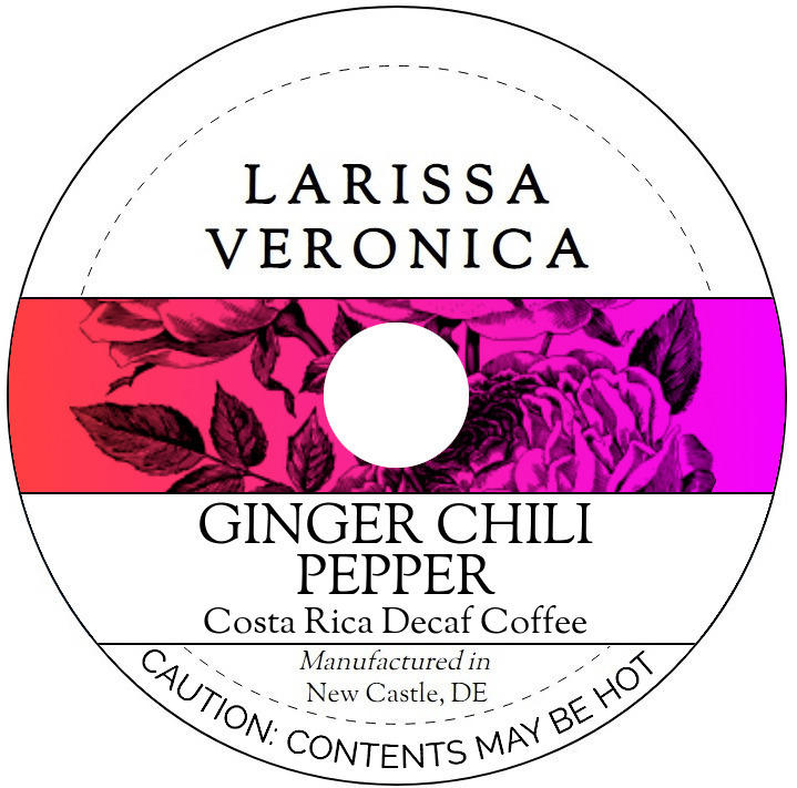 Ginger Chili Pepper Costa Rica Decaf Coffee <BR>(Single Serve K-Cup Pods)