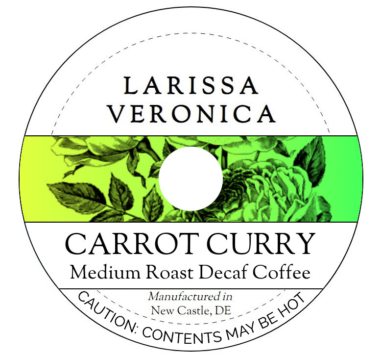 Carrot Curry Medium Roast Decaf Coffee <BR>(Single Serve K-Cup Pods)