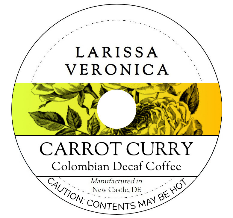 Carrot Curry Colombian Decaf Coffee <BR>(Single Serve K-Cup Pods)