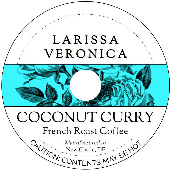 Coconut Curry French Roast Coffee <BR>(Single Serve K-Cup Pods)