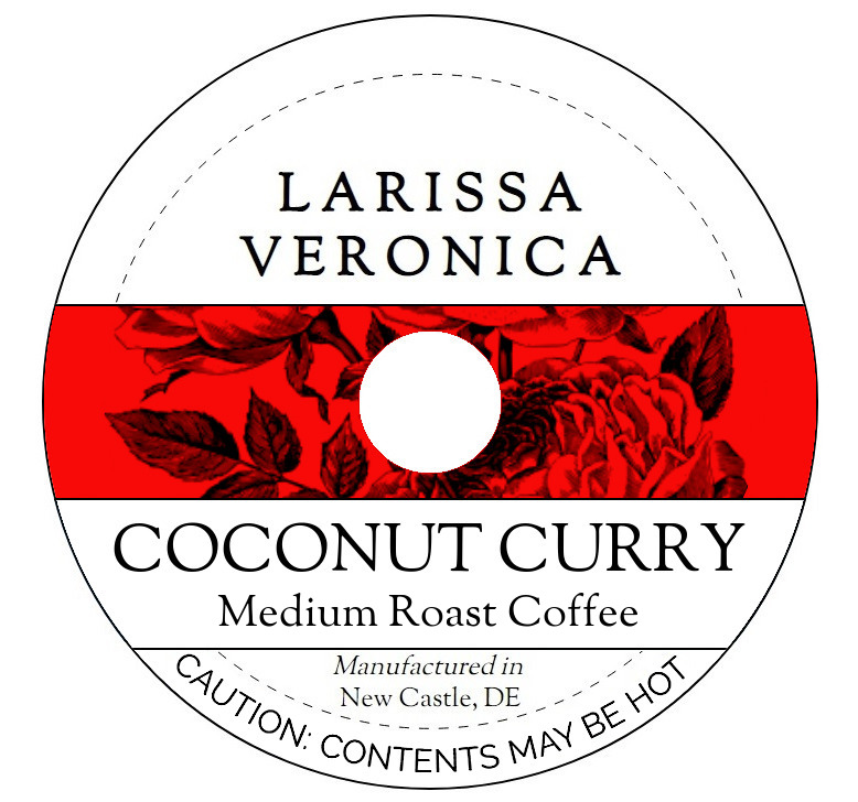 Coconut Curry Medium Roast Coffee <BR>(Single Serve K-Cup Pods)