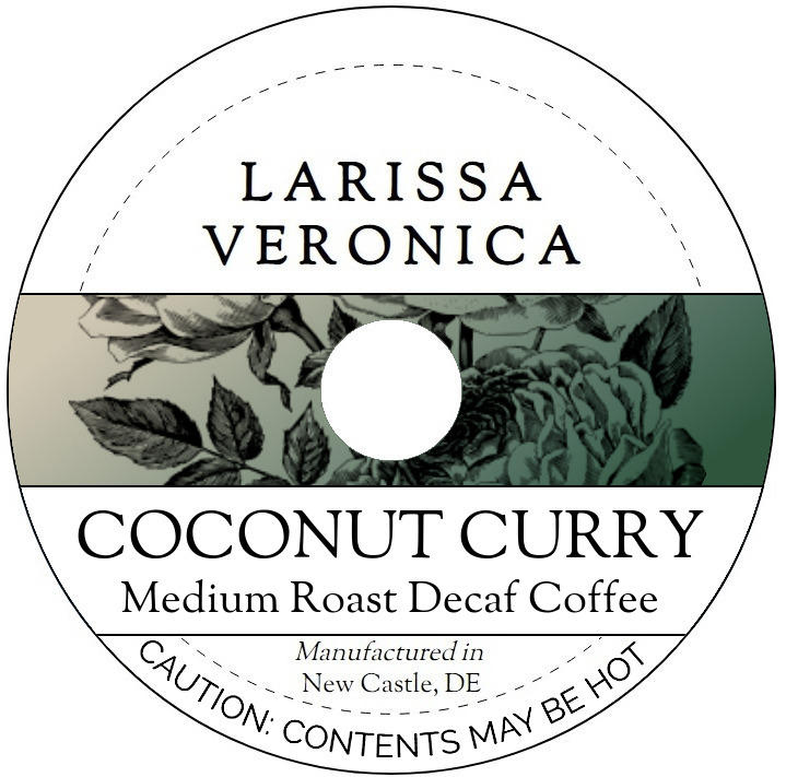 Coconut Curry Medium Roast Decaf Coffee <BR>(Single Serve K-Cup Pods)