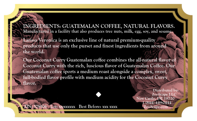 Coconut Curry Guatemalan Coffee <BR>(Single Serve K-Cup Pods)