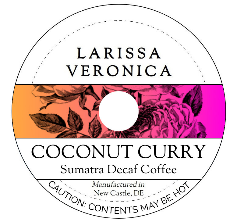 Coconut Curry Sumatra Decaf Coffee <BR>(Single Serve K-Cup Pods)