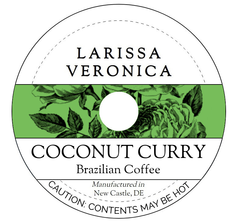 Coconut Curry Brazilian Coffee <BR>(Single Serve K-Cup Pods)