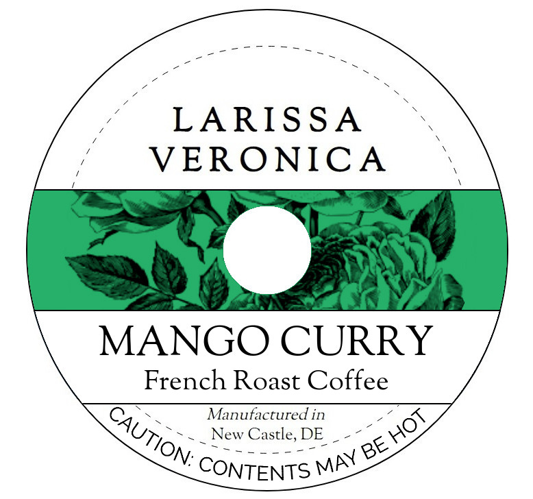 Mango Curry French Roast Coffee <BR>(Single Serve K-Cup Pods)