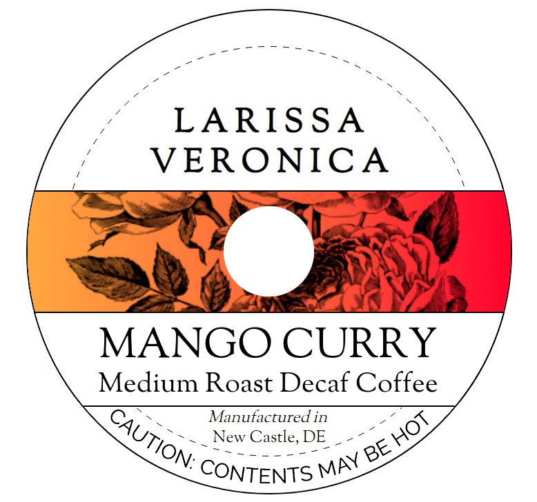 Mango Curry Medium Roast Decaf Coffee <BR>(Single Serve K-Cup Pods)