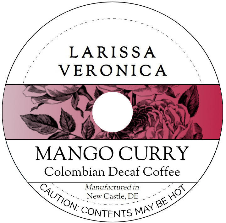 Mango Curry Colombian Decaf Coffee <BR>(Single Serve K-Cup Pods)