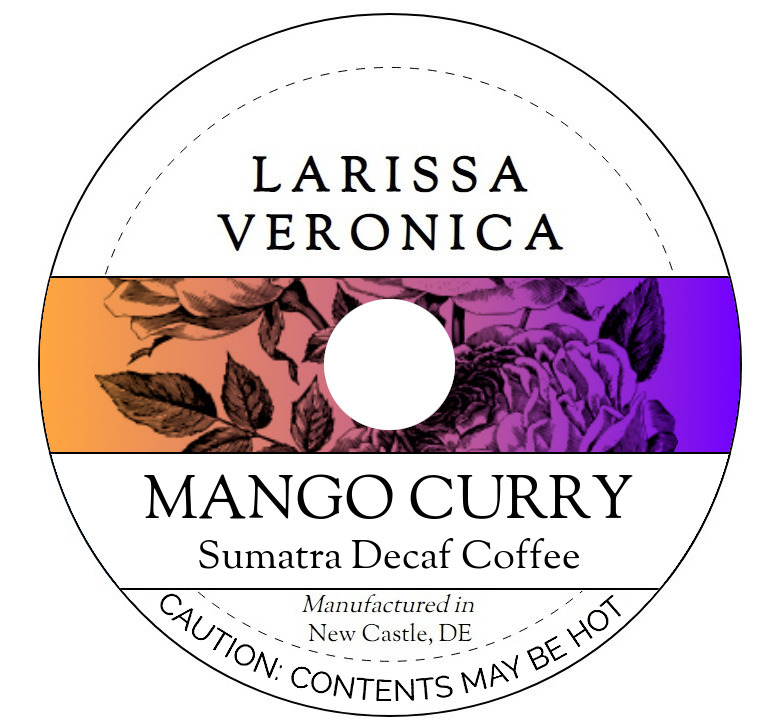 Mango Curry Sumatra Decaf Coffee <BR>(Single Serve K-Cup Pods)