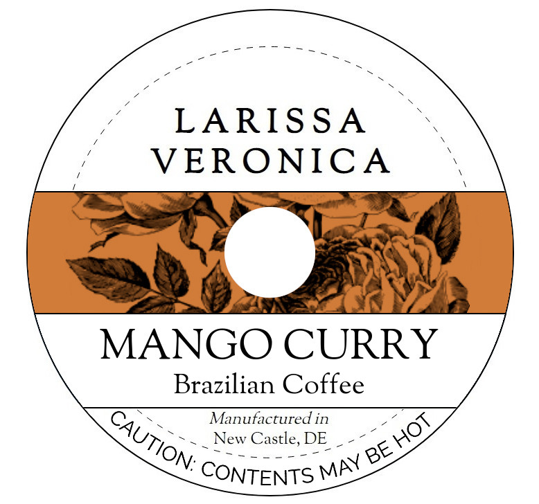 Mango Curry Brazilian Coffee <BR>(Single Serve K-Cup Pods)