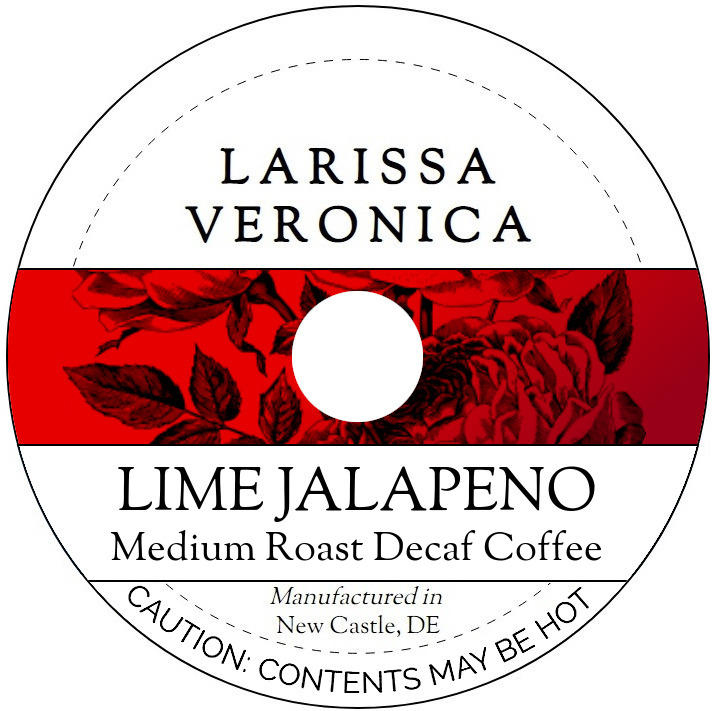 Lime Jalapeno Medium Roast Decaf Coffee <BR>(Single Serve K-Cup Pods)