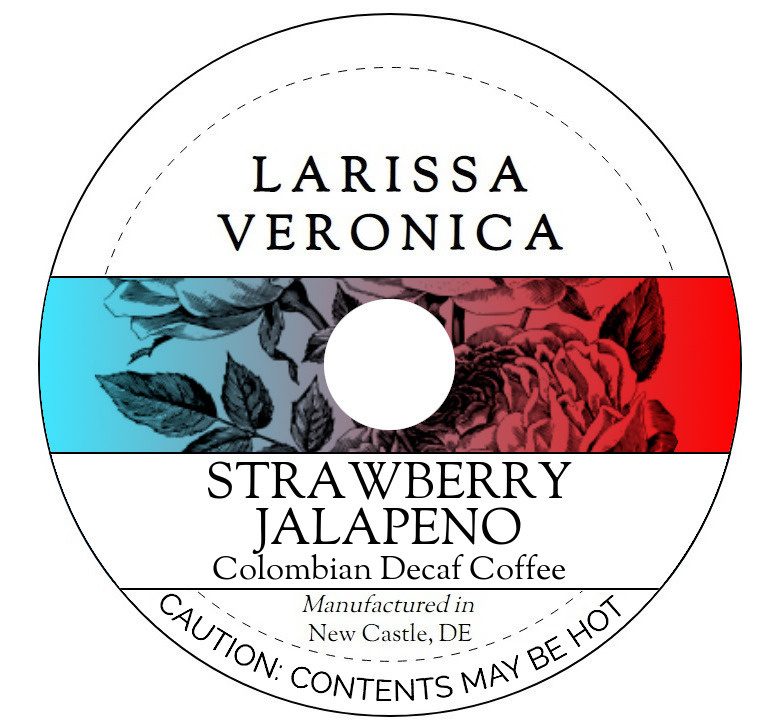 Strawberry Jalapeno Colombian Decaf Coffee <BR>(Single Serve K-Cup Pods)