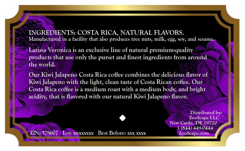 Kiwi Jalapeno Costa Rica Coffee <BR>(Single Serve K-Cup Pods)