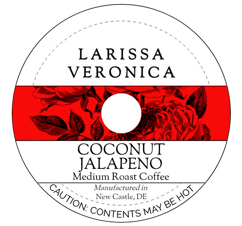 Coconut Jalapeno Medium Roast Coffee <BR>(Single Serve K-Cup Pods)
