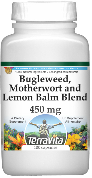 Thyroid Support - Bugleweed, Motherwort and Lemon Balm - 450 mg
