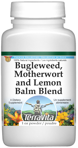 Thyroid Support Powder - Bugleweed, Motherwort and Lemon Balm