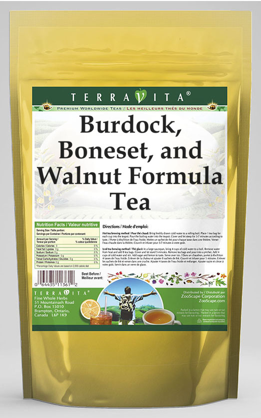 Burdock, Boneset, and Walnut Formula Tea