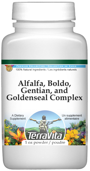 Alfalfa, Boldo, Gentian, and Goldenseal Complex Powder