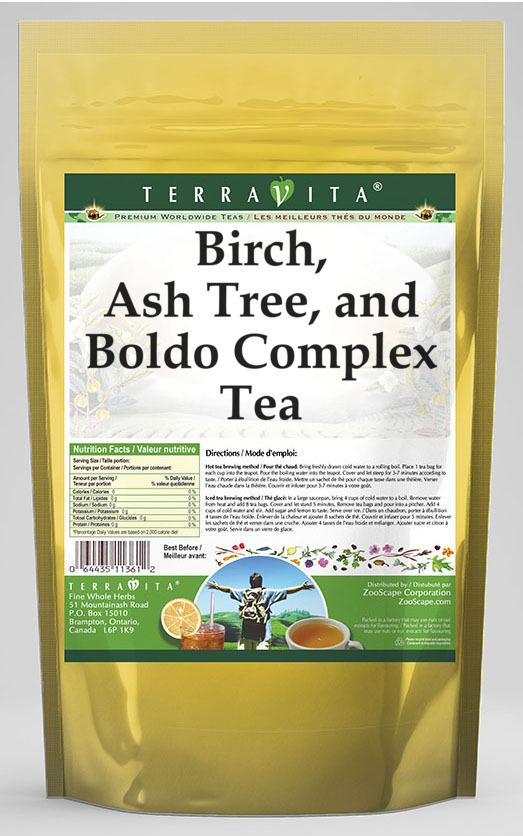 Birch, Ash Tree, and Boldo Complex Tea
