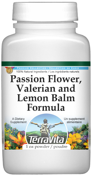 Passion Flower, Valerian and Lemon Balm Formula Powder
