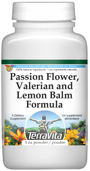 Passion Flower, Valerian and Lemon Balm Formula Powder
