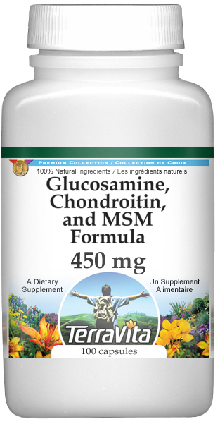 Glucosamine, Chondroitin, and MSM Formula - 450 mg