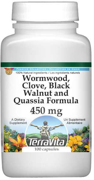 Wormwood, Clove, Black Walnut and Quassia Formula - 450 mg