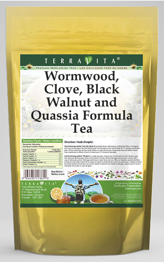 Wormwood, Clove, Black Walnut and Quassia Formula Tea