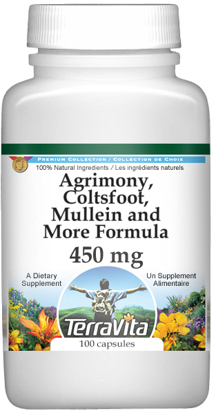 Agrimony, Coltsfoot, Mullein and More Formula - 450 mg