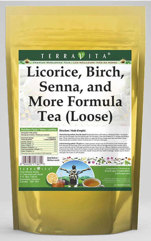 Licorice, Birch, Senna, and More Formula Tea (Loose)